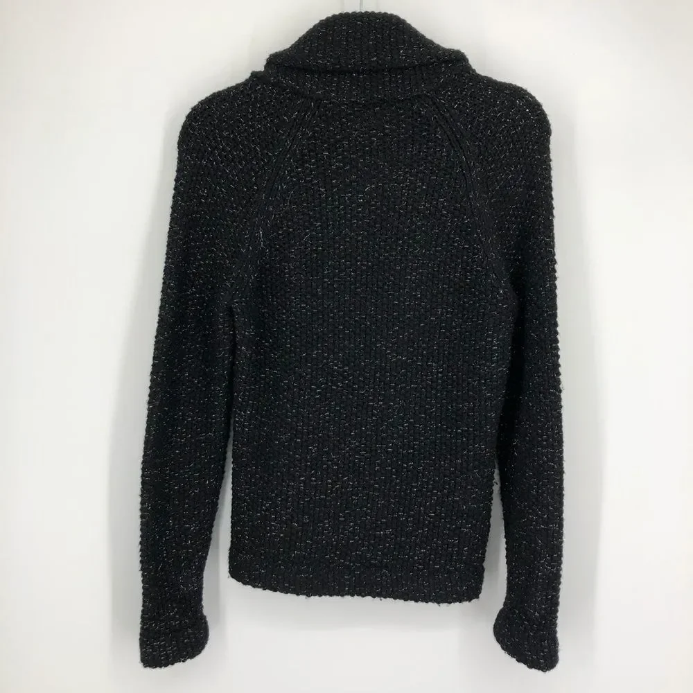 J. CREW Handknit Wool Chunky‎ Knit Shawl Collar Cardigan